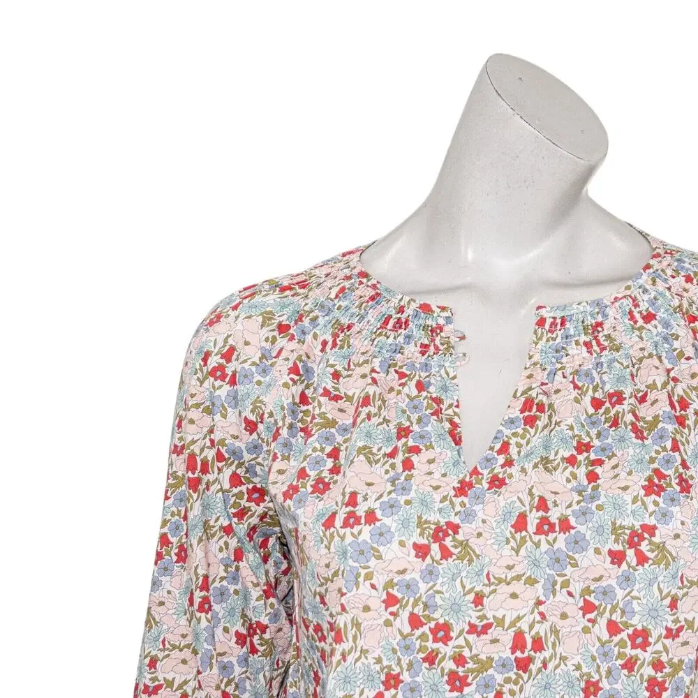 J.Crew Liberty arts Poppy floral print pullover top size 00